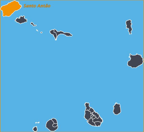 Santo Antão kaart